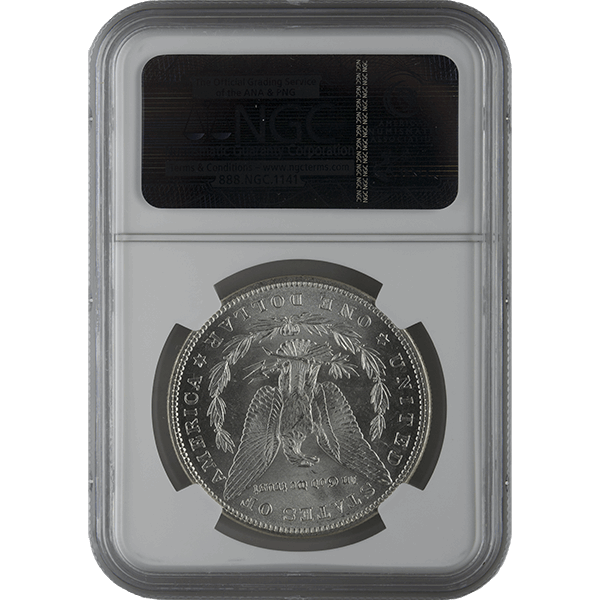 1878-1904 AMERICAN SILVER MORGAN DOLLAR NGC63 - Image 2