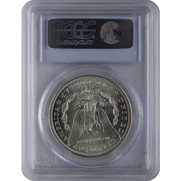 1878-1921 AMERICAN SILVER MORGAN DOLLAR PCGS63 - Image 2