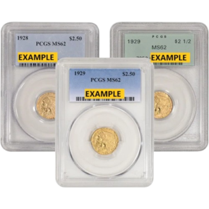 $2.5 U.S. GOLD INDIAN PCGS62